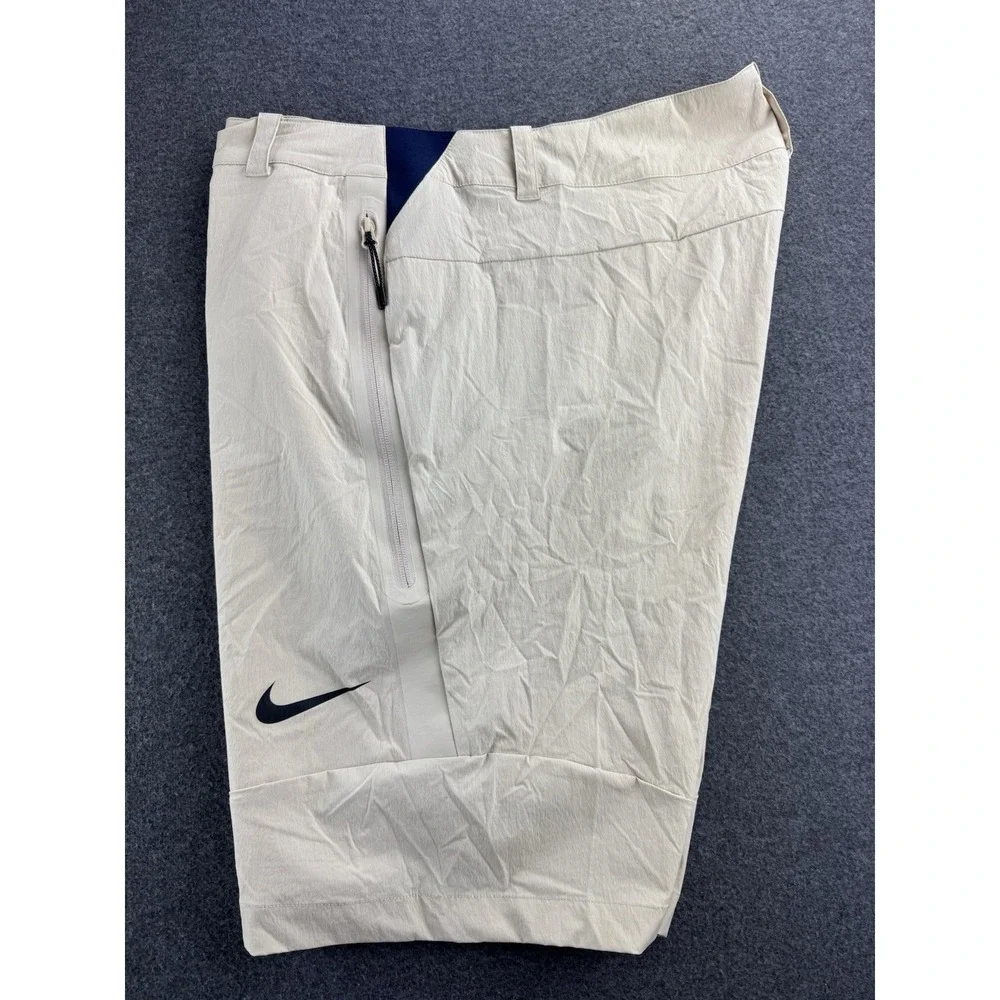 Nike Shorts Mens Size 38 USA Olympic Flag Swoosh Sports Outdoor 812246-201 Beige